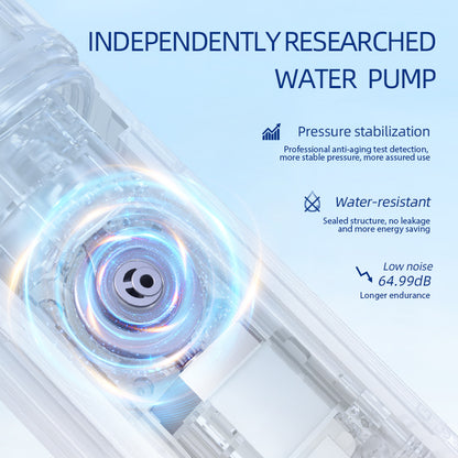 Water Dental Flosser Teeth Pick: Portable Cordless Oral Irrigator 300ML Rechargeable Travel Irrigation Cleaner