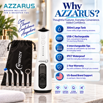 Why choose the AZZARUS Water Flosser