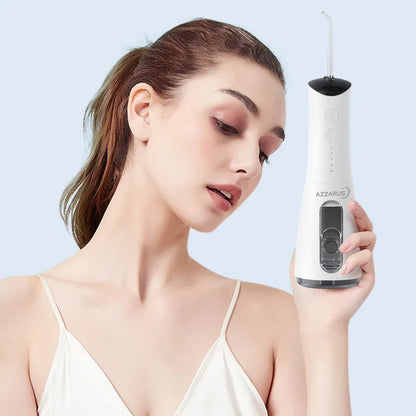 Water Dental Flosser Teeth Pick: Portable Cordless Oral Irrigator 300ML Rechargeable Travel Irrigation Cleaner
