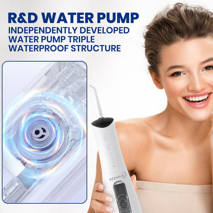 Water Dental Flosser Teeth Pick: Portable Cordless Oral Irrigator 300ML Rechargeable Travel Irrigation Cleaner