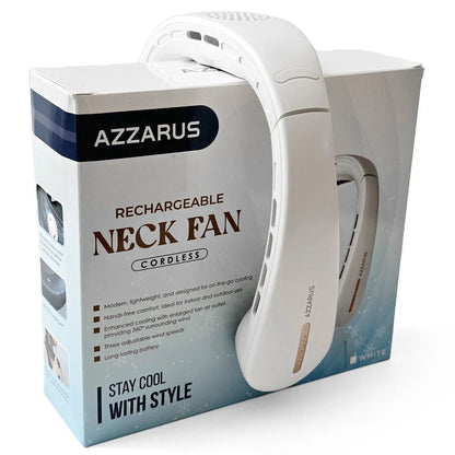 Neck Fan, Hands Free Bladeless Neck Fans Portable Rechargeable, 4800 mAh Battery Operated Wearable Personal Fan